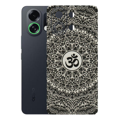 OPPO Phone Skins 2025 (All Models) - Aum Elegant Mandala - 3D Embossed Finish (L-62) Oppo K13 Turbo 5G