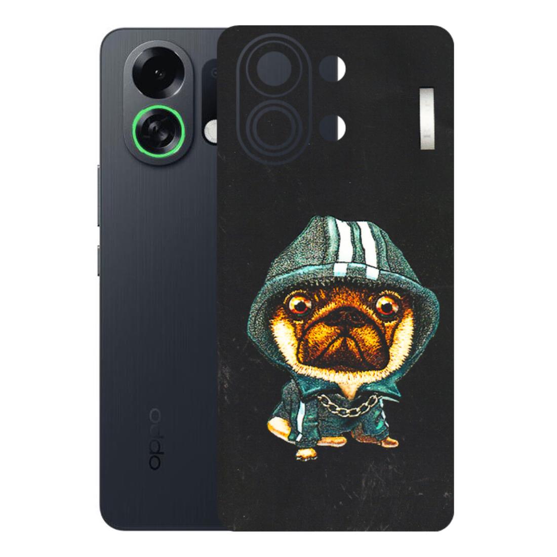 OPPO Phone Skins 2025 (All Models) - Puppy N Hoodie - 3D Embossed Finish (L-90) Oppo K13 Turbo 5G