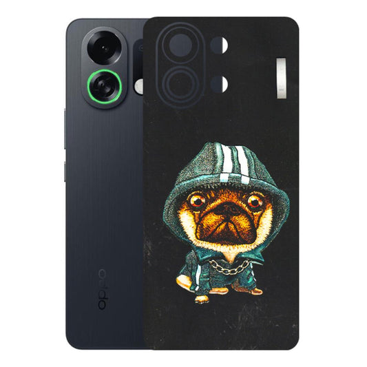 OPPO Phone Skins 2025 (All Models) - Puppy N Hoodie - 3D Embossed Finish (L-90) Oppo K13 Turbo 5G