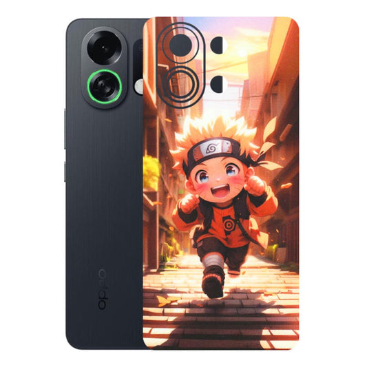 OPPO Phone Skins 2025 (All Models) - Naruto Cute Toon Running - Matte Finish (M-04) Oppo K13 Turbo 5G
