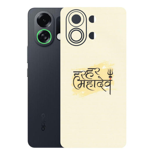 OPPO Phone Skins 2025 (All Models) - Har Har Mahadev - Matte Finish (M-10) Oppo K13 Turbo 5G