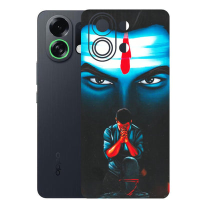 OPPO Phone Skins 2025 (All Models) - Mahakal Bhakt - Matte Finish (M-112) Oppo K13 Turbo 5G