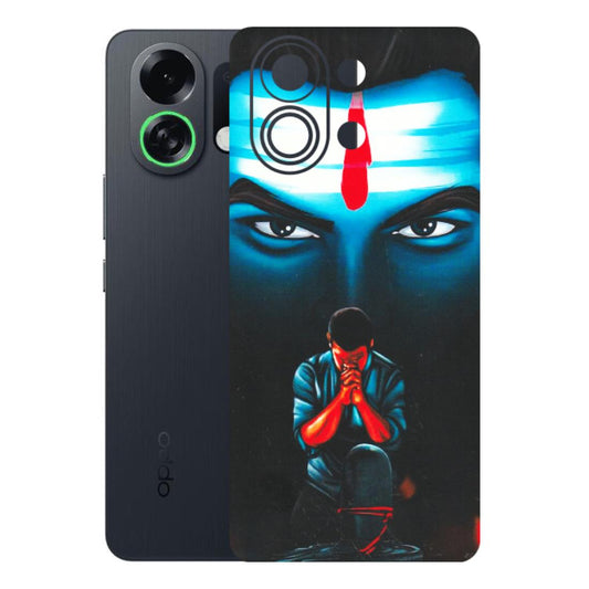 OPPO Phone Skins 2025 (All Models) - Mahakal Bhakt - Matte Finish (M-112) Oppo K13 Turbo 5G