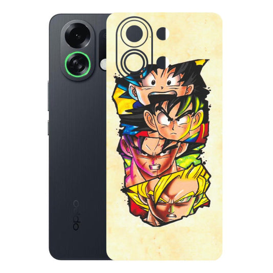OPPO Phone Skins 2025 (All Models) - Angry Multi Anime - Matte Finish (M-113) Oppo K13 Turbo 5G