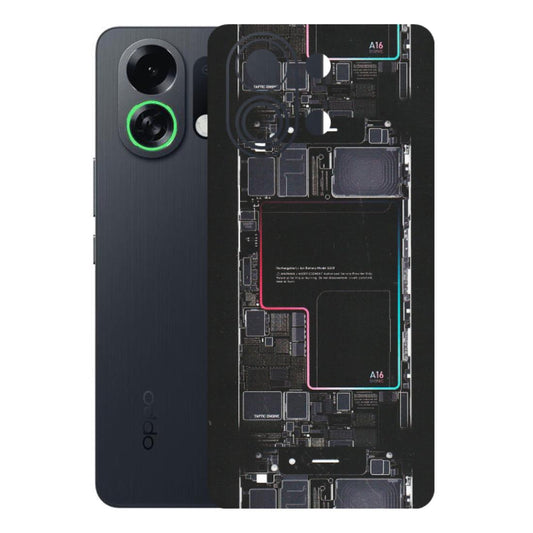 OPPO Phone Skins 2025 (All Models) - Motherboard Circuit Layout - Matte Finish (M-117) Oppo K13 Turbo 5G