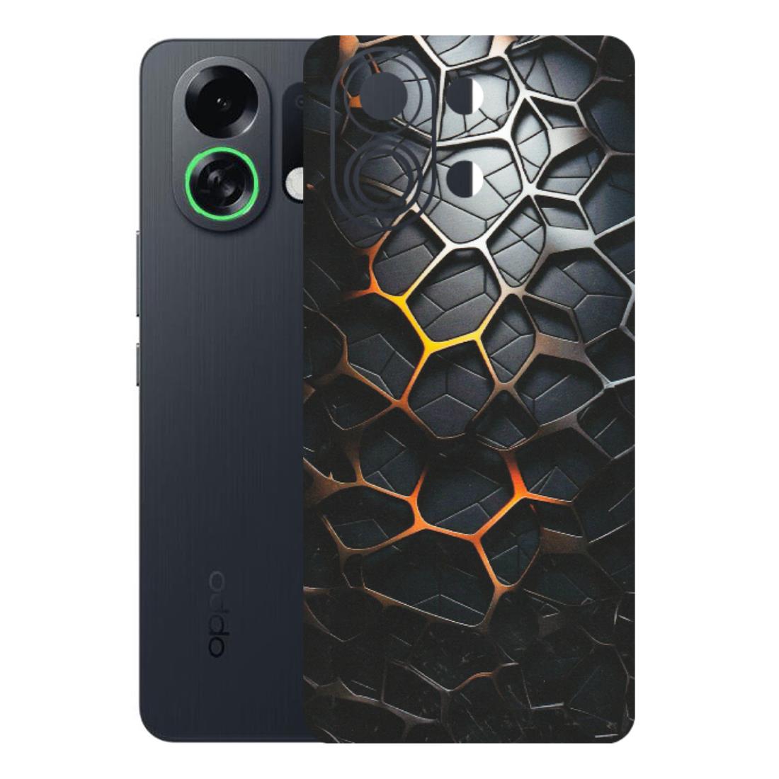 OPPO Phone Skins 2025 (All Models) - New Abstract Graphite Tiles - Matte Finish (M-130) Oppo K13 Turbo 5G
