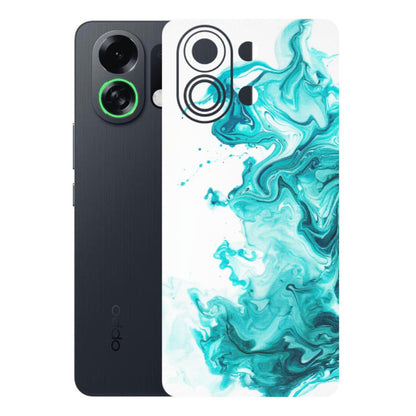 OPPO Phone Skins 2025 (All Models) - Sky Blue Abstract Colour - Matte Finish (M-146) Oppo K13 Turbo 5G