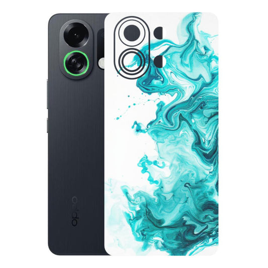 OPPO Phone Skins 2025 (All Models) - Sky Blue Abstract Colour - Matte Finish (M-146) Oppo K13 Turbo 5G