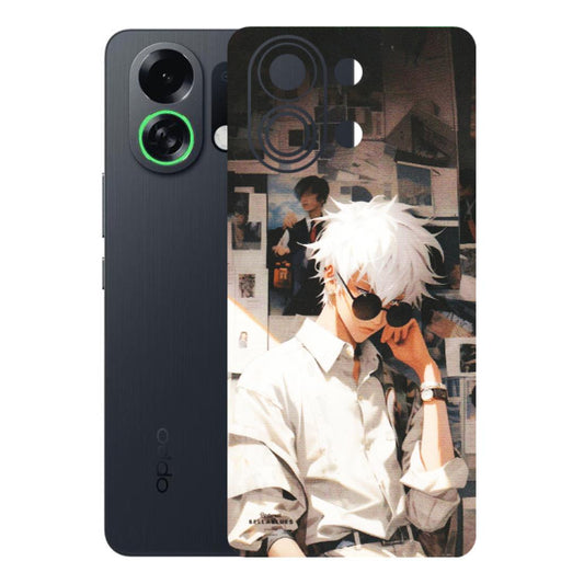 OPPO Phone Skins 2025 (All Models) - Gojo Satoru Jujustu Kaisen Anime - Matte Finish (M-156) Oppo K13 Turbo 5G