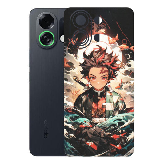 OPPO Phone Skins 2025 (All Models) - Tanjiro Demon Slayer Anime - Matte Finish (M-158) Oppo K13 Turbo 5G