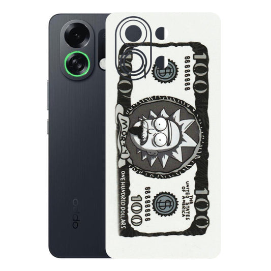 OPPO Phone Skins 2025 (All Models) - Rick And Morty Hundred Dollar Anime - Matte Finish (M-161) Oppo K13 Turbo 5G