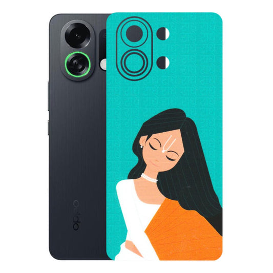OPPO Phone Skins 2025 (All Models) - Radhe Radhe With Hindu Symbol - Matte Finish (M-164) Oppo K13 Turbo 5G