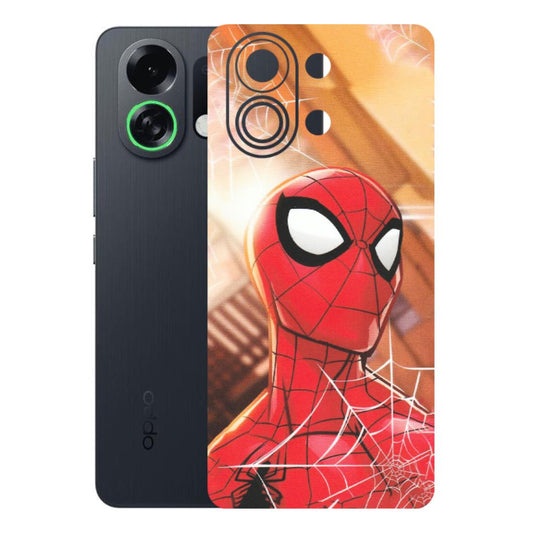 OPPO Phone Skins 2025 (All Models) - Spiderman Face New - Matte Finish (M-41) Oppo K13 Turbo 5G