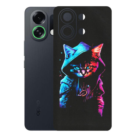 OPPO Phone Skins 2025 (All Models) - Cyberpunk Cat - Matte Finish (M-45) Oppo K13 Turbo 5G