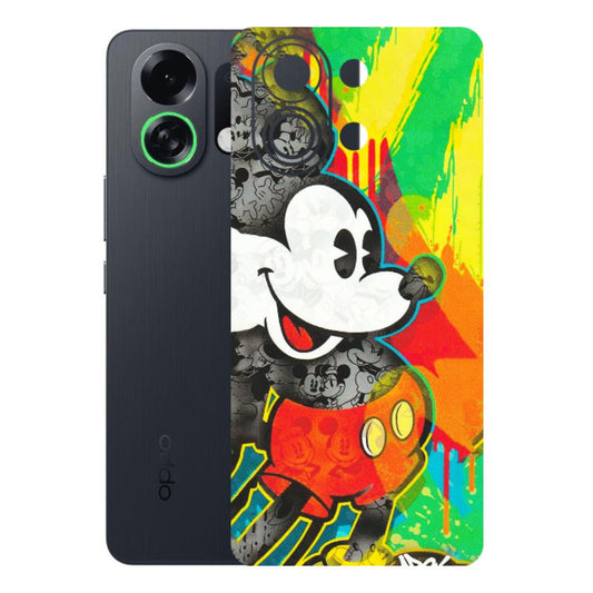 OPPO Phone Skins 2025 (All Models) - Multiple Mickey With Colourful Texture - Matte Finish (M-84) Oppo K13 Turbo 5G