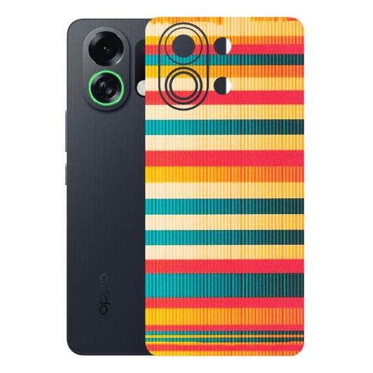 OPPO Phone Skins 2025 (All Models) - Colourful Stripes Soothing Effect - Matte Finish (M-86) Oppo K13 Turbo 5G