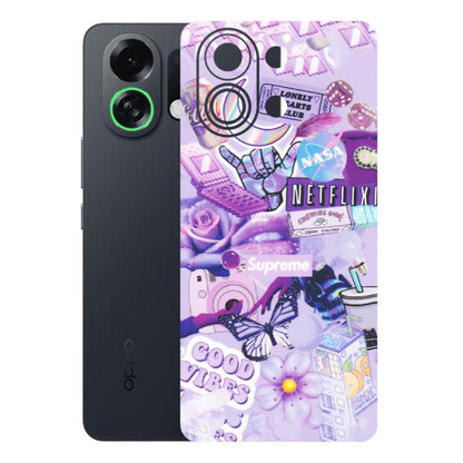 OPPO Phone Skins 2025 (All Models) - Supreme Purple Magic - Matte Finish (M-88) Oppo K13 Turbo 5G