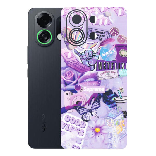 OPPO Phone Skins 2025 (All Models) - Supreme Purple Magic - Matte Finish (M-88) Oppo K13 Turbo 5G