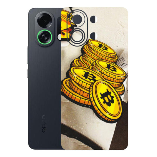 OPPO Phone Skins 2025 (All Models) - Billionaire Bitcoin Collection - Matte Finish (M-92) Oppo K13 Turbo 5G