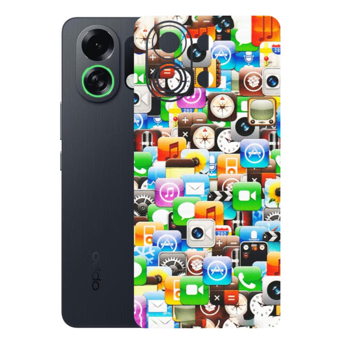 OPPO Phone Skins 2025 (All Models) - All Apple Icons - Matte Finish (M-93) Oppo K13 Turbo 5G