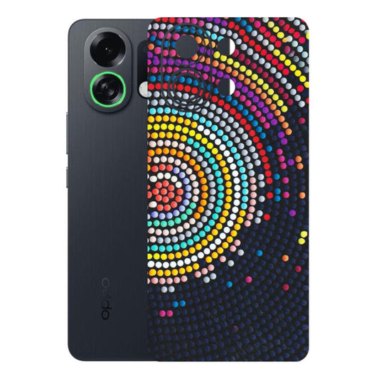 OPPO Phone Skins 2025 (All Models) - Rainbow Dot Mandala - Matte Finish (M-97) Oppo K13 Turbo 5G