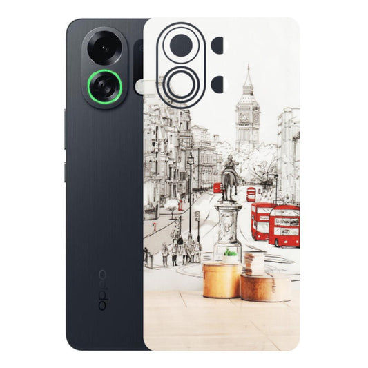 OPPO Phone Skins 2025 (All Models) - London Street - Transparent Finish (T-02) Oppo K13 Turbo 5G