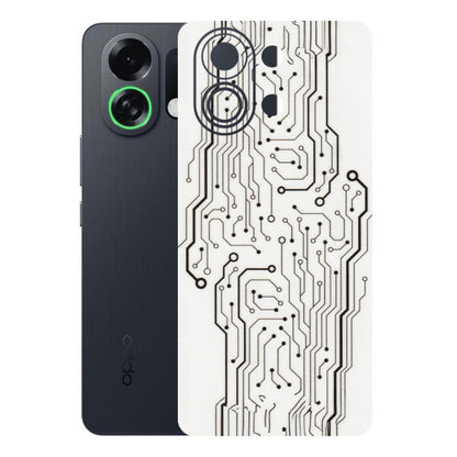 OPPO Phone Skins 2025 (All Models) - Tech Circuits - Transparent Finish (T-03) Oppo K13 Turbo 5G