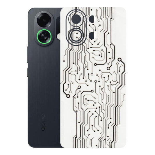 OPPO Phone Skins 2025 (All Models) - Tech Circuits - Transparent Finish (T-03) Oppo K13 Turbo 5G
