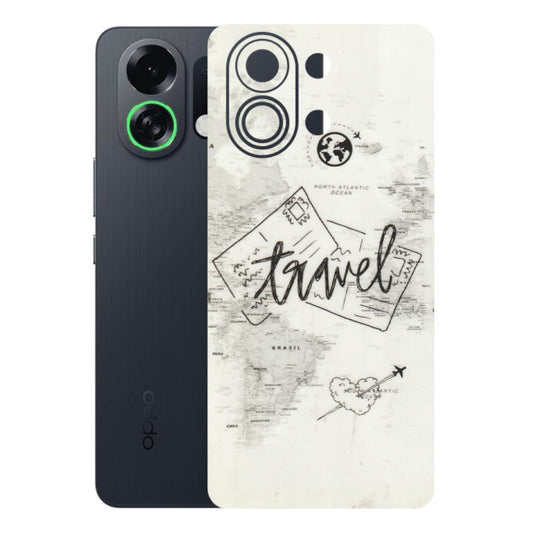 OPPO Phone Skins 2025 (All Models) - Travel Ticket - Transparent Finish (T-06) Oppo K13 Turbo 5G