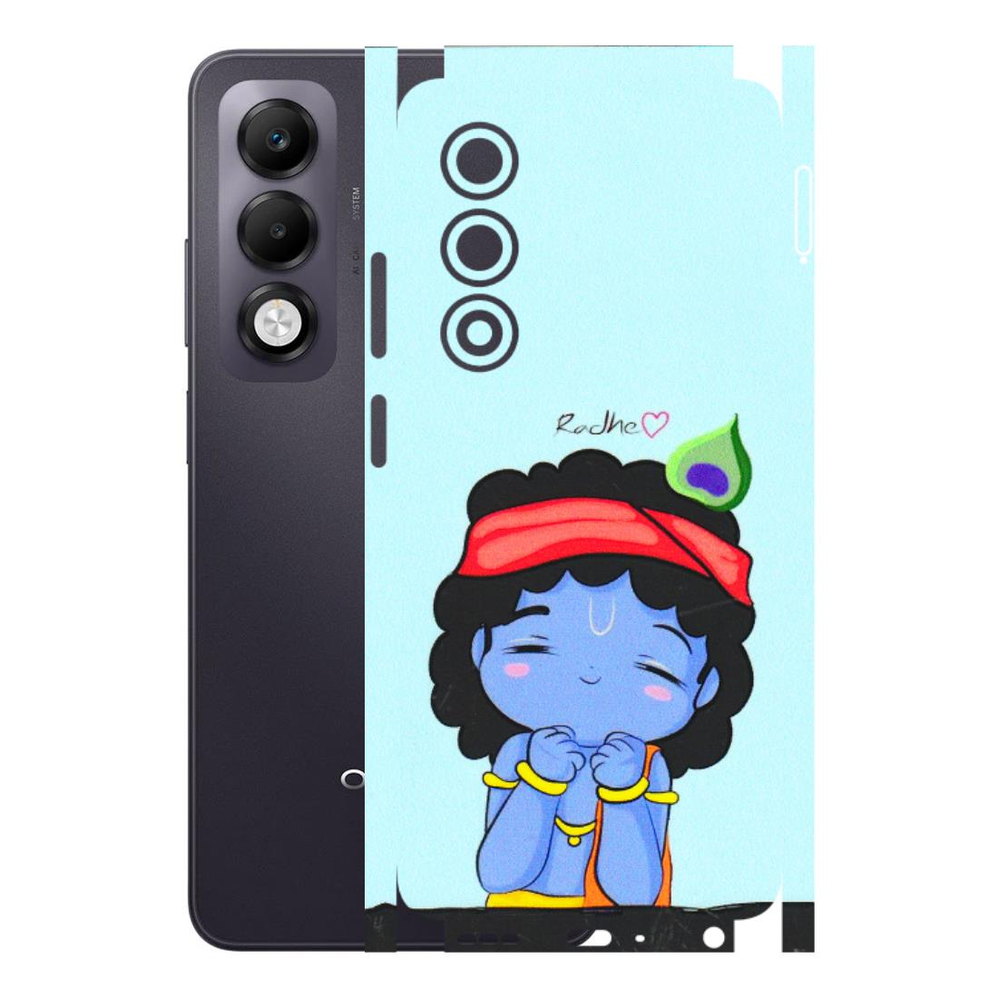 OPPO Phone Skins 2025 (All Models) - Radhe Radhe Cute Toon - 3D Embossed Finish (L-05) Oppo K13x 5G