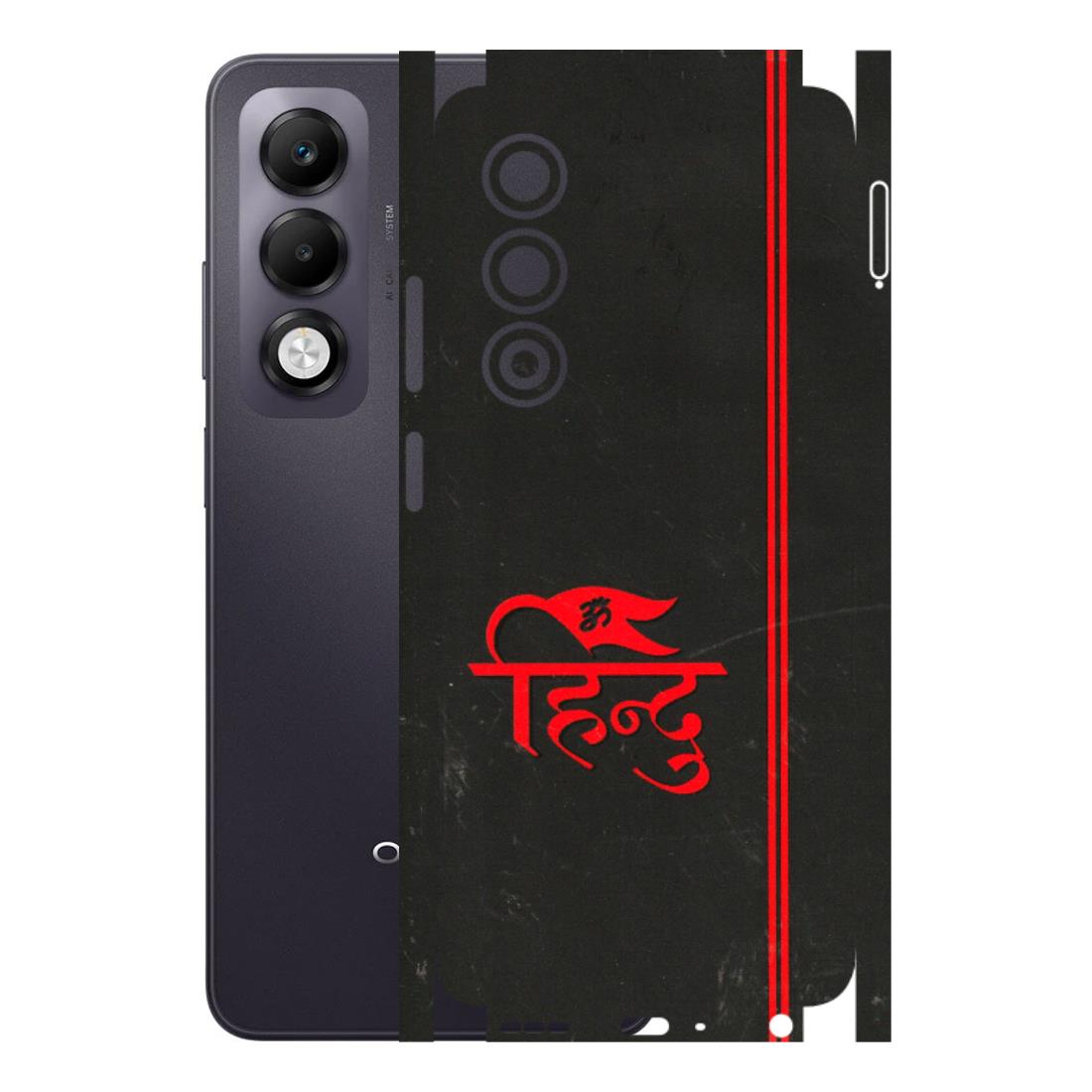 OPPO Phone Skins 2025 (All Models) - Hindu Black - 3D Embossed Finish (L-153) Oppo K13x 5G