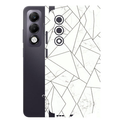 OPPO Phone Skins 2025 (All Models) - Luxury White Marble Effect - 3D Embossed Finish (L-168) Oppo K13x 5G