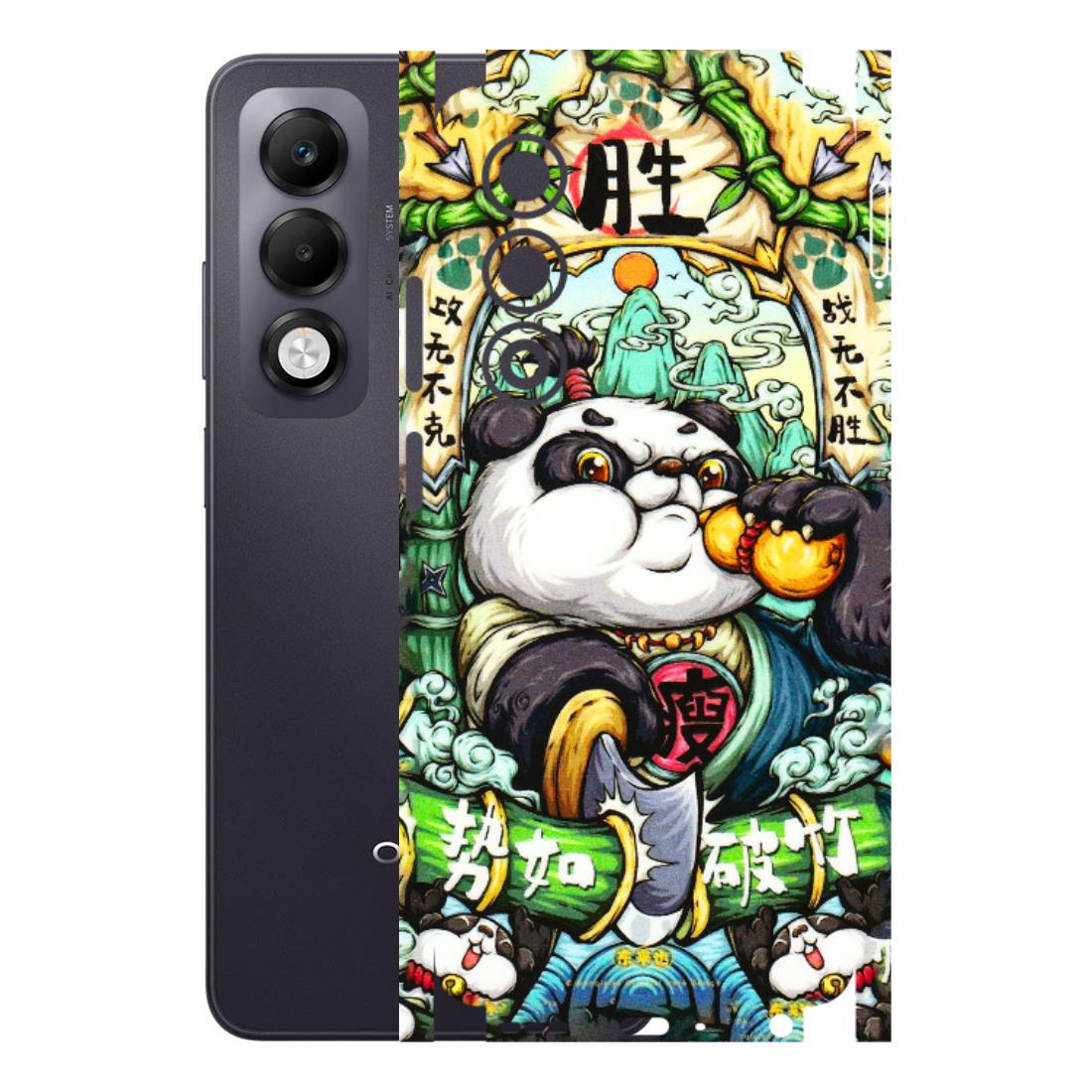 OPPO Phone Skins 2025 (All Models) - Royal Rich Panda - 3D Embossed Finish (L-170) Oppo K13x 5G