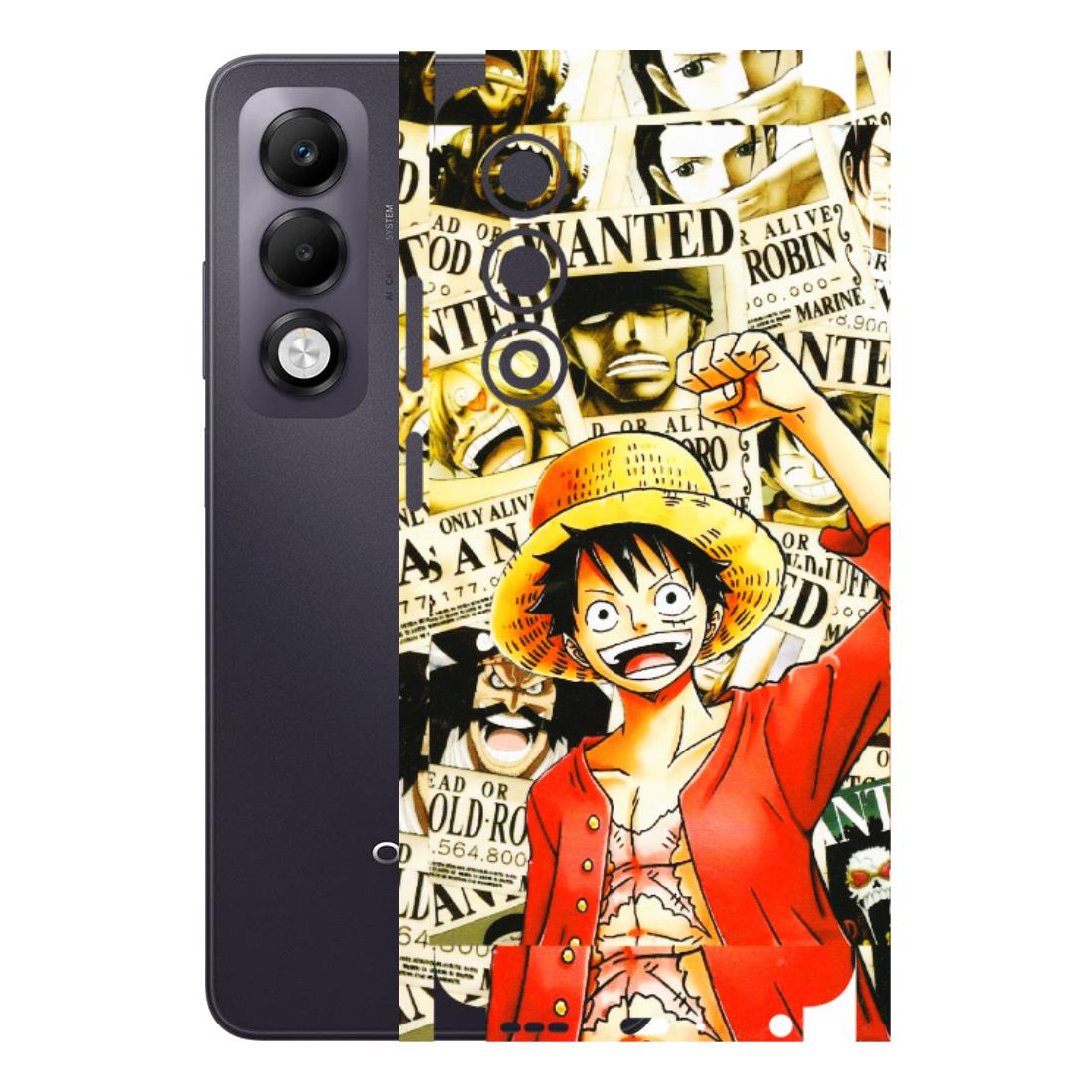 OPPO Phone Skins 2025 (All Models) - Luffy Anime - 3D Embossed Finish (L-177) Oppo K13x 5G