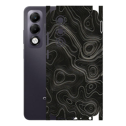 OPPO Phone Skins 2025 (All Models) - Black Swirl - 3D Embossed Finish (L-196) Oppo K13x 5G