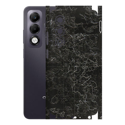 OPPO Phone Skins 2025 (All Models) - Black map - 3D Embossed Finish (L-201) Oppo K13x 5G