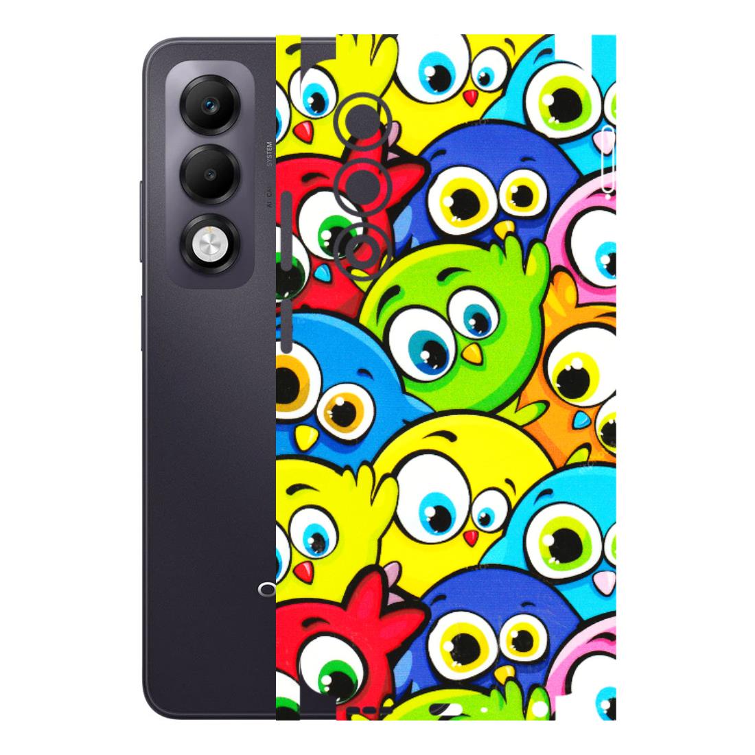 OPPO Phone Skins 2025 (All Models) - Cute Fluffy Birds - 3D Embossed Finish (L-213) Oppo K13x 5G