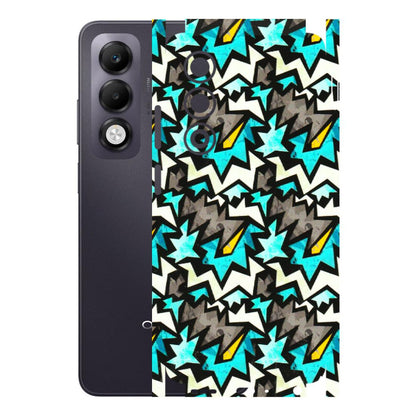 OPPO Phone Skins 2025 (All Models) - Funky Zig Zag - 3D Embossed Finish (L-223) Oppo K13x 5G