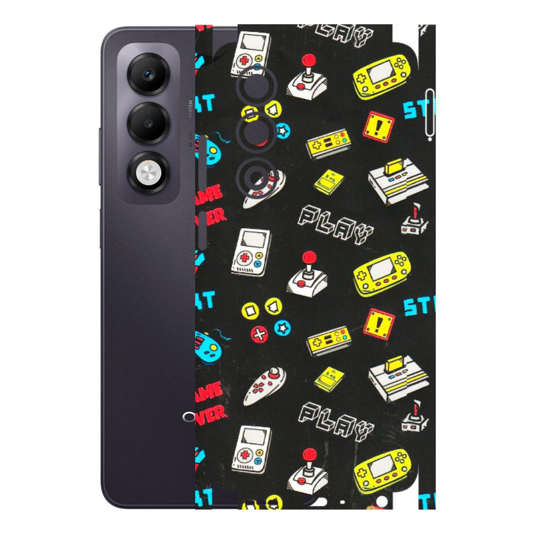OPPO Phone Skins 2025 (All Models) - Gaming Doodles - 3D Embossed Finish (L-224) Oppo K13x 5G