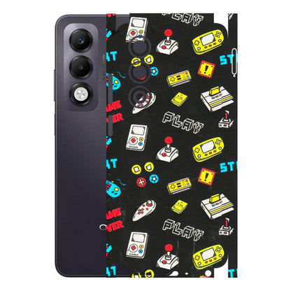 OPPO Phone Skins 2025 (All Models) - Gaming Doodles - 3D Embossed Finish (L-224) Oppo K13x 5G