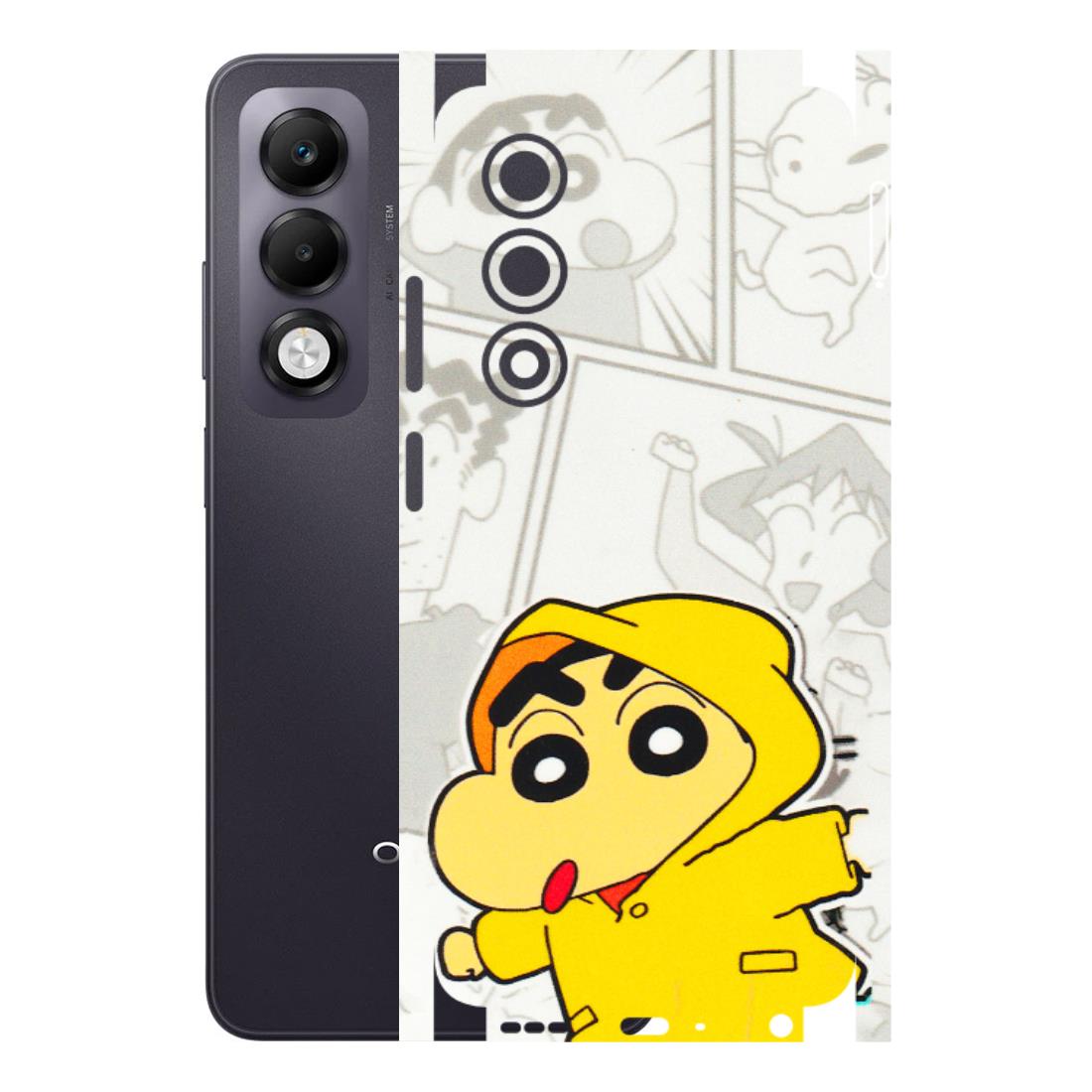 OPPO Phone Skins 2025 (All Models) - Yellow Shinchan Comic - 3D Embossed Finish (L-246) Oppo K13x 5G