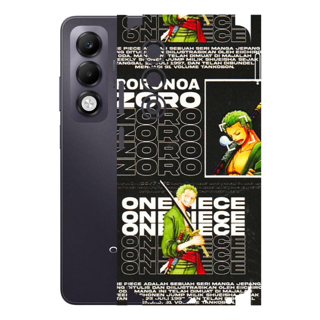 OPPO Phone Skins 2025 (All Models) - One Piece Zoro - 3D Embossed Finish (L-250) Oppo K13x 5G
