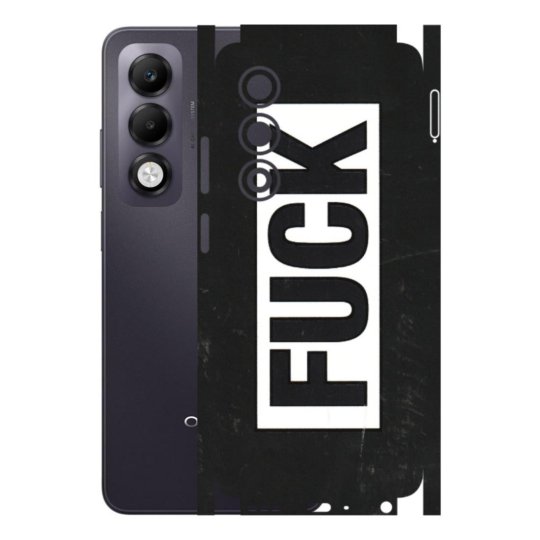 OPPO Phone Skins 2025 (All Models) - The F Word - 3D Embossed Finish (L-255) Oppo K13x 5G
