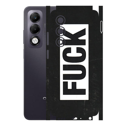 OPPO Phone Skins 2025 (All Models) - The F Word - 3D Embossed Finish (L-255) Oppo K13x 5G