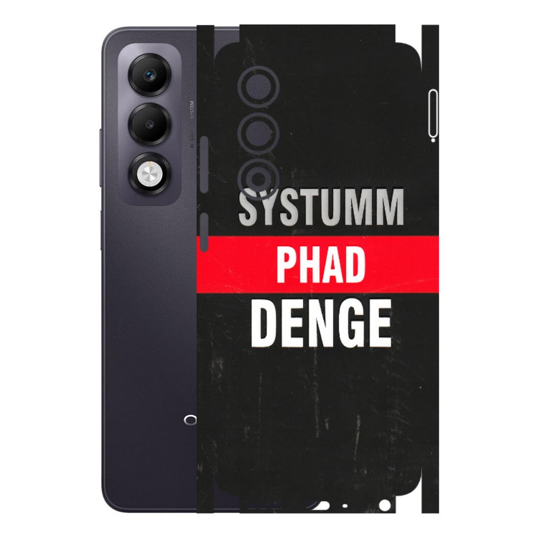 OPPO Phone Skins 2025 (All Models) - Systumm Phad Denge Latest - 3D Embossed Finish (L-278) Oppo K13x 5G