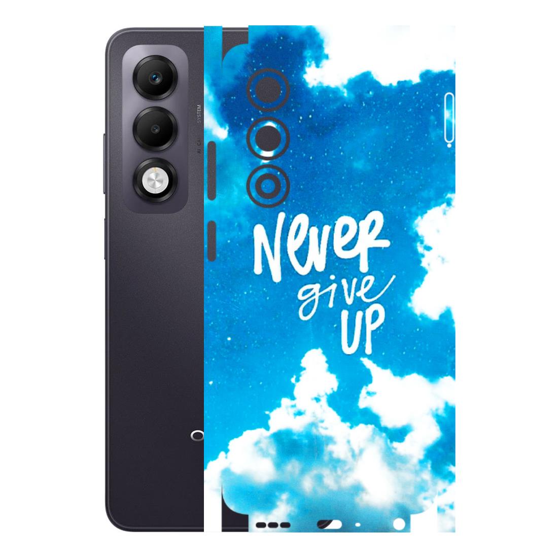 OPPO Phone Skins 2025 (All Models) - Never Give Up Latest - 3D Embossed Finish (L-279) Oppo K13x 5G