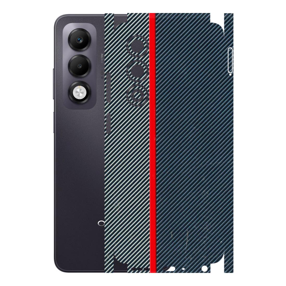 OPPO Phone Skins 2025 (All Models) - Blue Sober Lines - 3D Embossed Finish (L-305) Oppo K13x 5G