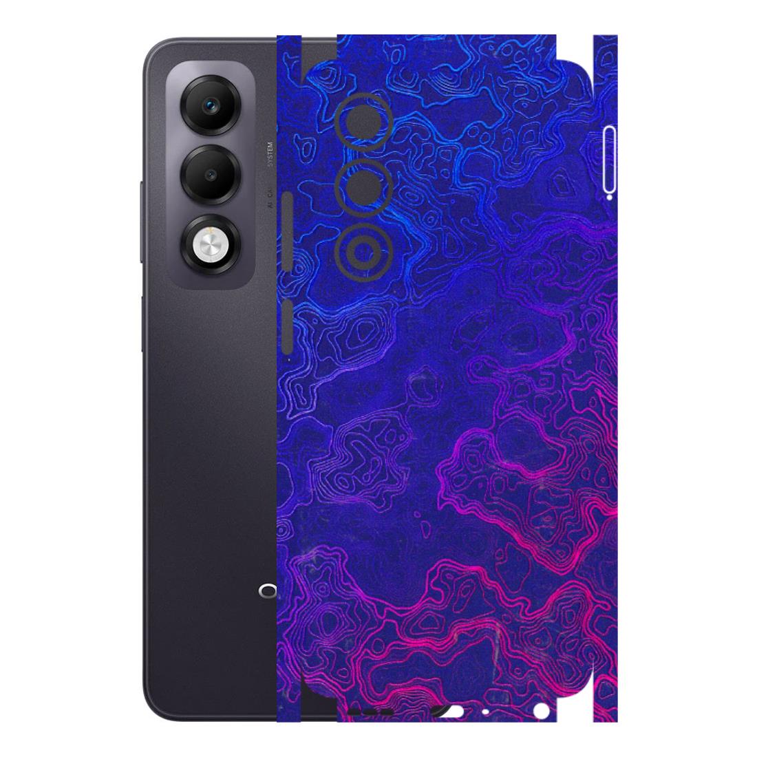 OPPO Phone Skins 2025 (All Models) - Purple Ripples Swirl - 3D Embossed Finish (L-314) Oppo K13x 5G