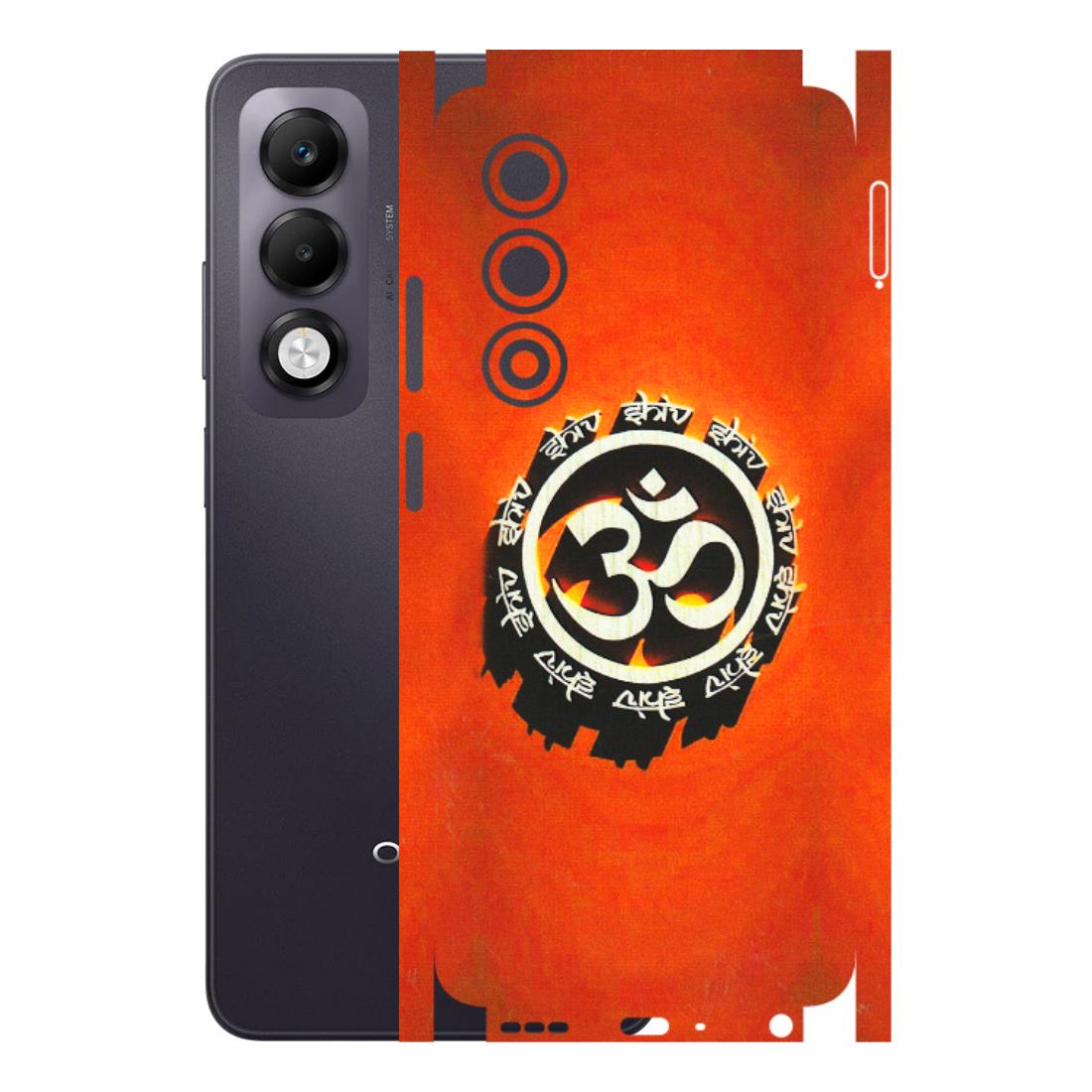 OPPO Phone Skins 2025 (All Models) - Aum Shiv Orange - 3D Embossed Finish (L-32) Oppo K13x 5G