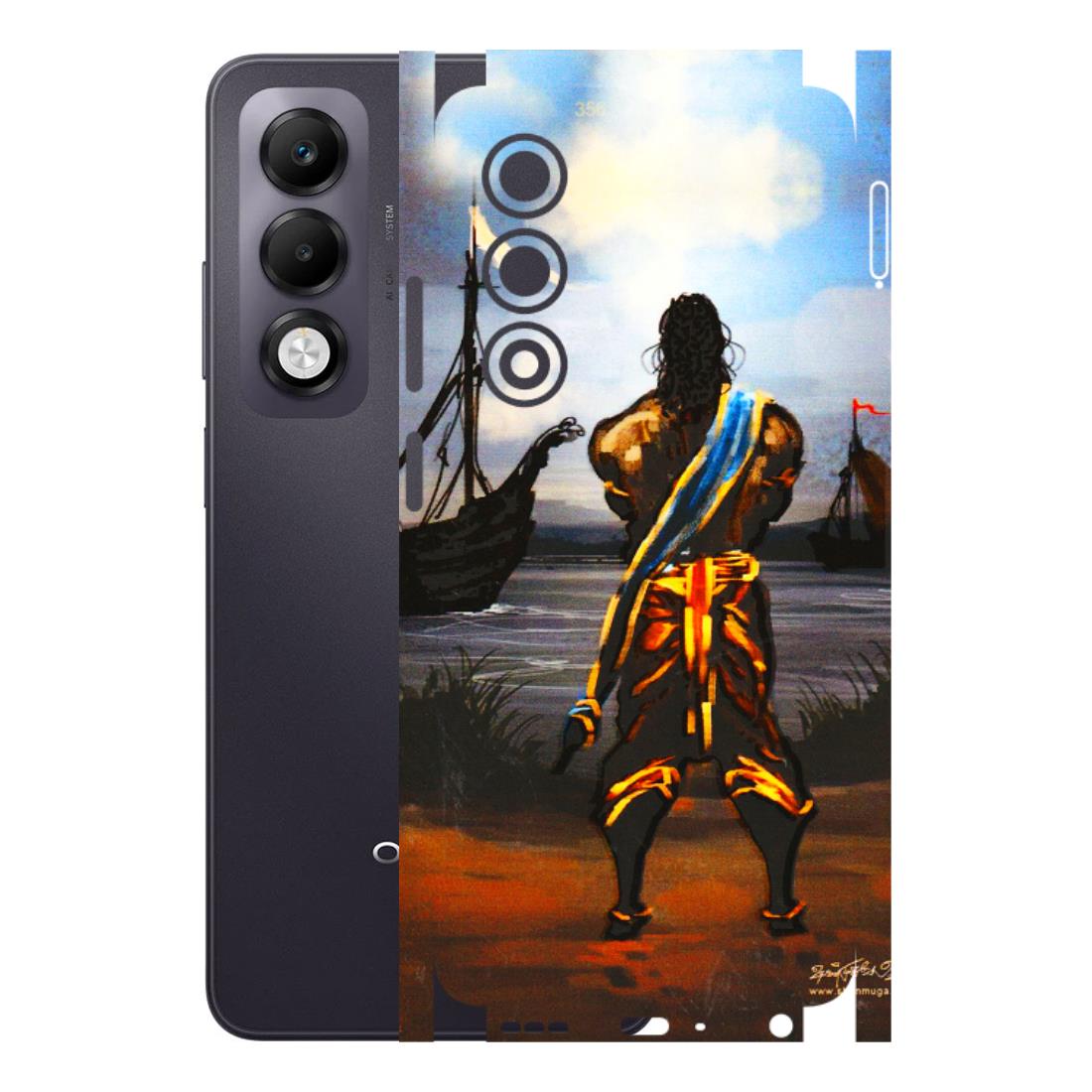 OPPO Phone Skins 2025 (All Models) - Heavenly God Figure - 3D Embossed Finish (L-34) Oppo K13x 5G